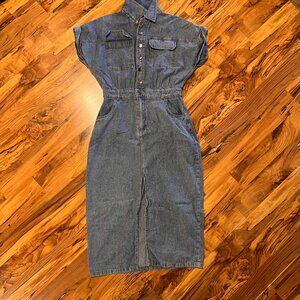 Womens Given Kale Denim Dress Size Small